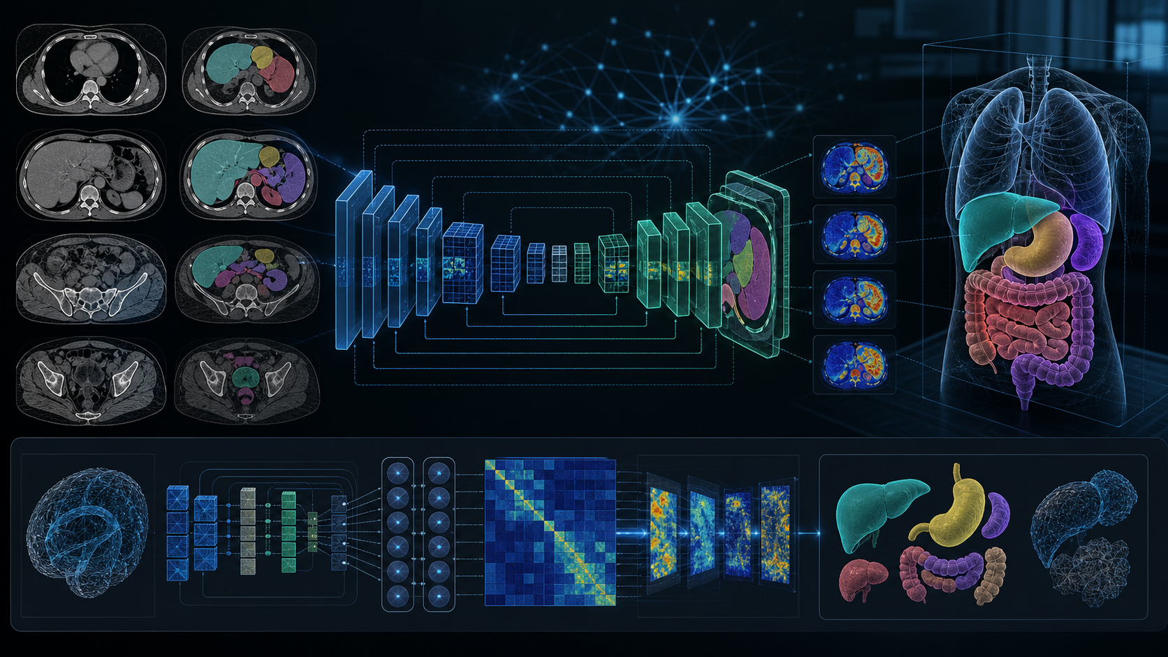 Segmentation overlay on medical image